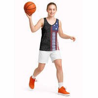Samoa Flag Basketball Jersey Ula Fala With Samoan Siapo LT05 - Polynesian Pride