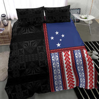 Samoa Flag Bedding Set Ula Fala With Samoan Siapo - Polynesian Pride