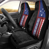 Samoa Flag Car Seat Cover Ula Fala With Samoan Siapo - Polynesian Pride