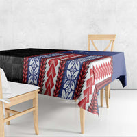Samoa Flag Tablecloth Ula Fala With Samoan Siapo LT05 - Polynesian Pride