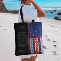 Samoa Flag Tote Bag Ula Fala With Samoan Siapo - Polynesian Pride