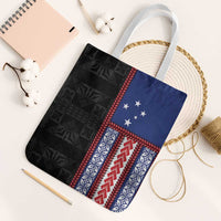 Samoa Flag Tote Bag Ula Fala With Samoan Siapo - Polynesian Pride