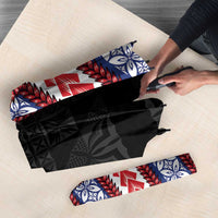 Samoa Flag Umbrella Ula Fala With Samoan Siapo LT05 - Polynesian Pride