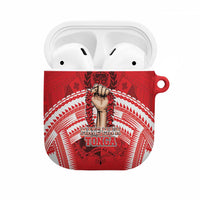Tonga Rugby Mate Ma'a AirPods Case Tongan Pride Unique Style LT05 Red - Polynesian Pride