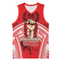 Custom Tonga Rugby Mate Ma'a Basketball Jersey Tongan Pride Unique Style - Polynesian Pride