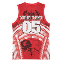 Custom Tonga Rugby Mate Ma'a Basketball Jersey Tongan Pride Unique Style - Polynesian Pride