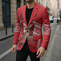 Custom Tonga Rugby Mate Ma'a Blazer Tongan Pride Unique Style - Polynesian Pride