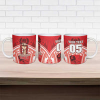 Custom Tonga Rugby Mate Ma'a Ceramic Mug Tongan Pride Unique Style - Polynesian Pride