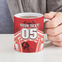Custom Tonga Rugby Mate Ma'a Ceramic Mug Tongan Pride Unique Style - Polynesian Pride