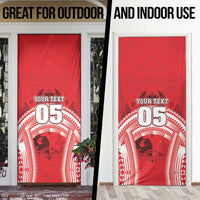 Custom Tonga Rugby Mate Ma'a Door Cover Tongan Pride Unique Style - Polynesian Pride