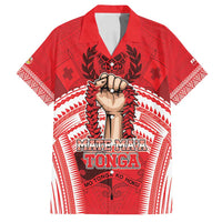 Custom Tonga Rugby Mate Ma'a Family Matching Long Sleeve Bodycon Dress and Hawaiian Shirt Tongan Pride Unique Style - Polynesian Pride