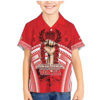 Custom Tonga Rugby Mate Ma'a Family Matching Mermaid Dress and Hawaiian Shirt Tongan Pride Unique Style - Polynesian Pride