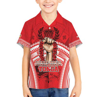 Custom Tonga Rugby Mate Ma'a Family Matching Puletasi and Hawaiian Shirt Tongan Pride Unique Style - Polynesian Pride