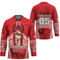 Custom Tonga Rugby Mate Ma'a Hockey Jersey Tongan Pride Unique Style LT05 - Polynesian Pride