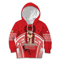 Custom Tonga Rugby Mate Ma'a Kid Hoodie Tongan Pride Unique Style LT05 Hoodie Red - Polynesian Pride