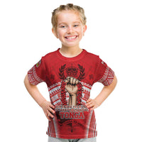 Custom Tonga Rugby Mate Ma'a Kid T Shirt Tongan Pride Unique Style LT05 Red - Polynesian Pride