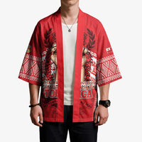 Custom Tonga Rugby Mate Ma'a Kimono Tongan Pride Unique Style - Polynesian Pride