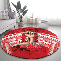 Tonga Rugby Mate Ma'a Round Carpet Tongan Pride Unique Style - Polynesian Pride