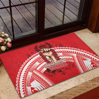 Tonga Rugby Mate Ma'a Rubber Doormat Tongan Pride Unique Style - Polynesian Pride