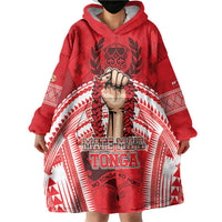 Custom Tonga Rugby Mate Ma'a Wearable Blanket Hoodie Tongan Pride Unique Style - Polynesian Pride