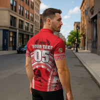 Custom Tonga Rugby Mate Ma'a Zipper Polo Shirt Tongan Pride Unique Style - Polynesian Pride