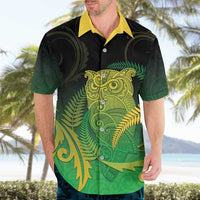 New Zealand Aotearoa Ruru Hawaiian Shirt Maori Fern Art Green LT05 - Polynesian Pride