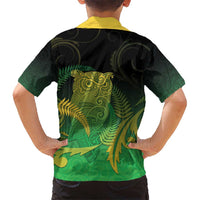 New Zealand Aotearoa Ruru Hawaiian Shirt Maori Fern Art Green LT05 - Polynesian Pride