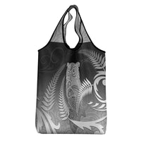 New Zealand Aotearoa Ruru Grocery Bag Maori Fern Art Black LT05 - Polynesian Pride