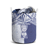 Northern Mariana Islands And Guam Laundry Basket Latte Stone With Tribal Pattern LT05 - Polynesian Pride