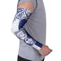 Personalised Northern Mariana Islands And Guam Arm Sleeves Latte Stone With Tribal Pattern LT05 - Polynesian Pride