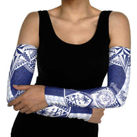 Personalised Northern Mariana Islands And Guam Arm Sleeves Latte Stone With Tribal Pattern LT05 - Polynesian Pride