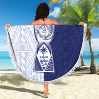 Northern Mariana Islands And Guam Beach Blanket Latte Stone With Tribal Pattern LT05 - Polynesian Pride