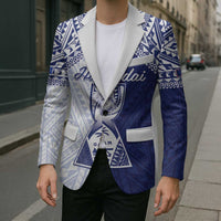 Personalised Northern Mariana Islands And Guam Blazer Latte Stone With Tribal Pattern LT05 - Polynesian Pride