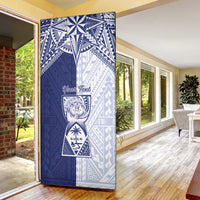 Personalised Northern Mariana Islands And Guam Door Cover Latte Stone With Tribal Pattern LT05 - Polynesian Pride