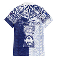 Personalised Northern Mariana Islands And Guam Hawaiian Shirt Latte Stone With Tribal Pattern LT05 - Polynesian Pride