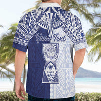 Personalised Northern Mariana Islands And Guam Hawaiian Shirt Latte Stone With Tribal Pattern LT05 - Polynesian Pride