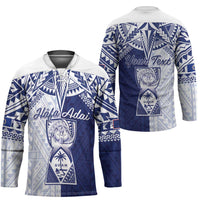 Personalised Northern Mariana Islands And Guam Hockey Jersey Latte Stone With Tribal Pattern LT05 - Polynesian Pride
