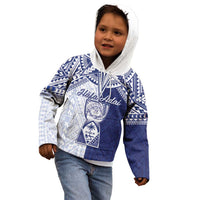 Personalised Northern Mariana Islands And Guam Kid Hoodie Latte Stone With Tribal Pattern LT05 - Polynesian Pride