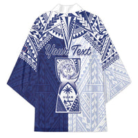 Personalised Northern Mariana Islands And Guam Kimono Latte Stone With Tribal Pattern LT05 - Polynesian Pride