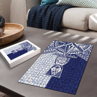 Northern Mariana Islands And Guam Puzzle Latte Stone With Tribal Pattern LT05 - Polynesian Pride