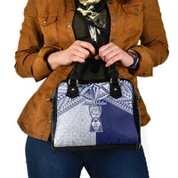 Northern Mariana Islands And Guam Shoulder Handbag Latte Stone With Tribal Pattern LT05 - Polynesian Pride