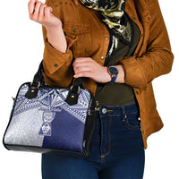 Northern Mariana Islands And Guam Shoulder Handbag Latte Stone With Tribal Pattern LT05 - Polynesian Pride