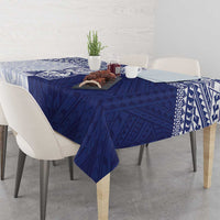 Northern Mariana Islands And Guam Tablecloth Latte Stone With Tribal Pattern LT05 - Polynesian Pride