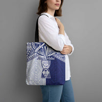 Northern Mariana Islands And Guam Tote Bag Latte Stone With Tribal Pattern LT05 - Polynesian Pride
