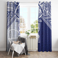 Northern Mariana Islands And Guam Window Curtain Latte Stone With Tribal Pattern LT05 - Polynesian Pride