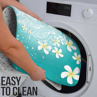 Polynesian Jellyfish Bathroom Set With Plumeria Teal LT05 - Polynesian Pride