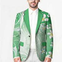 Polynesian Jellyfish Blazer With Plumeria Green LT05 - Polynesian Pride