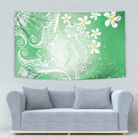 Polynesian Jellyfish Tapestry With Plumeria Green LT05 - Polynesian Pride