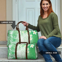 Polynesian Jellyfish Travel Bag With Plumeria Green LT05 - Polynesian Pride