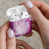 Polynesian Jellyfish AirPods Case With Plumeria Pink LT05 - Polynesian Pride